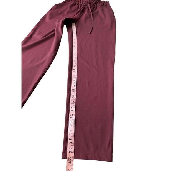 Lululemon Stretch High-Rise Pant 7/8 Length Red Merlot Size 4 - Picture 11 of 11